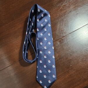 John Henry For Dillards Christmas Silk Necktie Santa Claus With MUSIC festive
